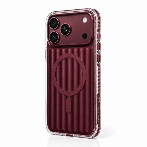 CaseBear Ribbed MagSafe Case for iPhone 18 Pro Max - Burgundy