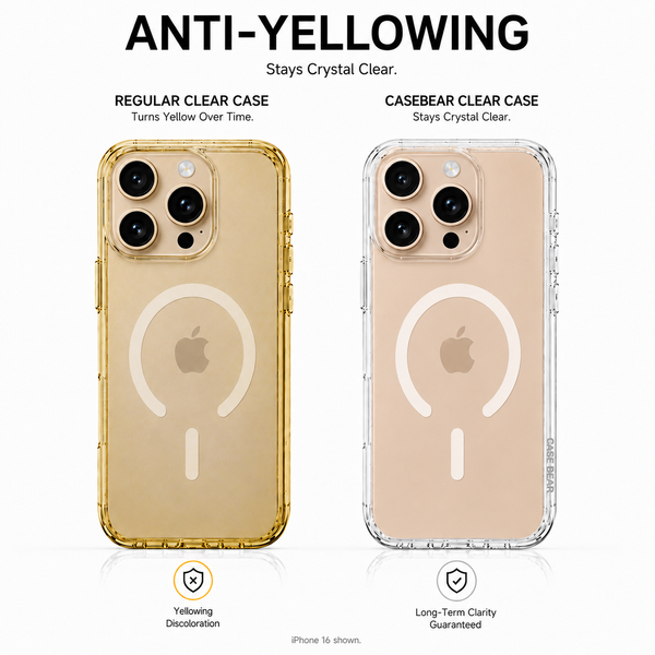 CaseBear Anti-Yellow Clear Case – alternate view