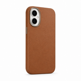 CaseBear Leather Case for iPhone 16 Classic Brown - front view