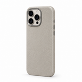 CaseBear Leather Case for iPhone 15 Pro Max Grey - front view
