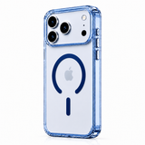 CaseBear Anti-Yellow Clear Case for iPhone 17 Pro Max Blue - front view