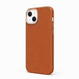 CaseBear Leather Case for iPhone 13 Classic Brown - front view
