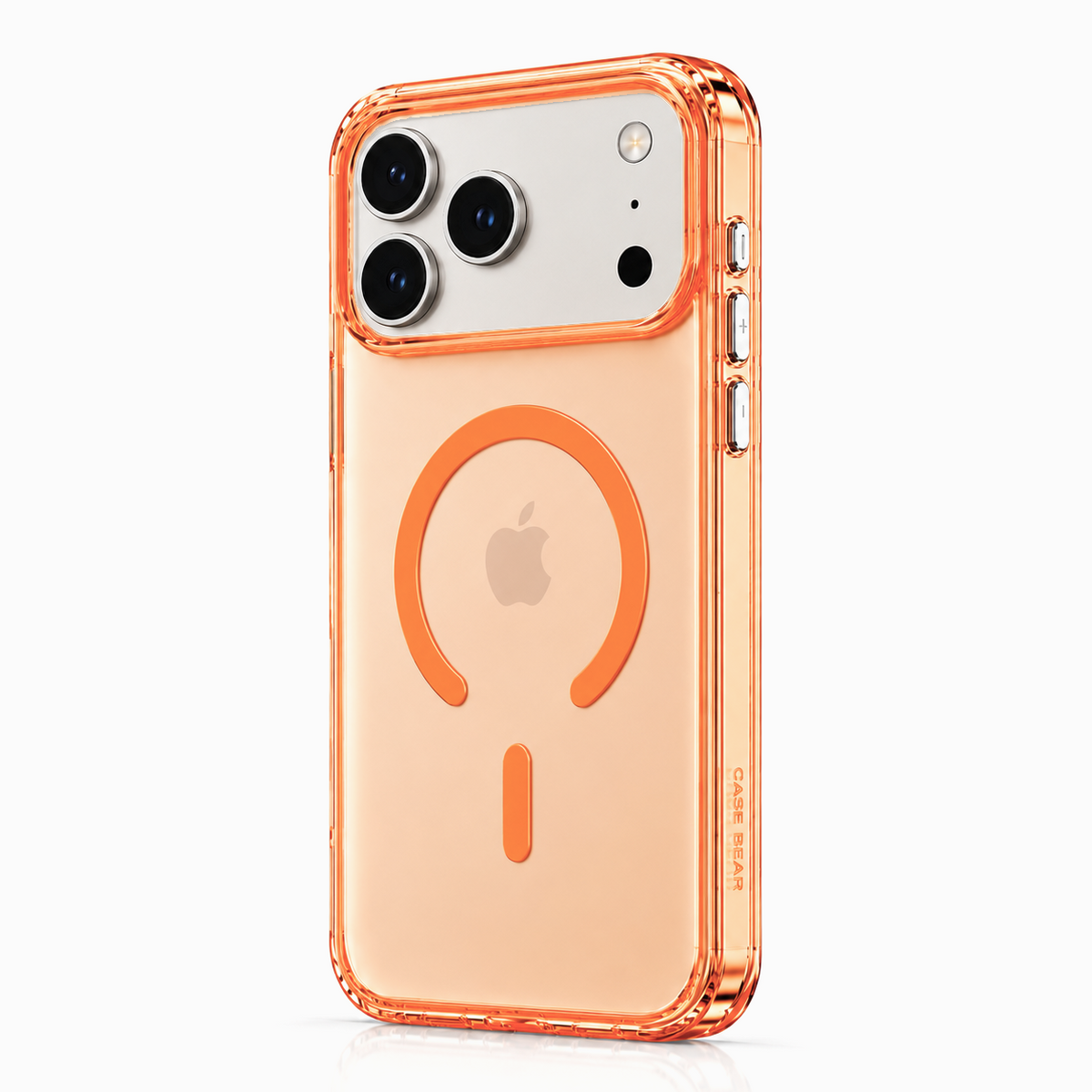 CaseBear Anti-Yellow Clear Case for iPhone 17 Pro Orange - front view