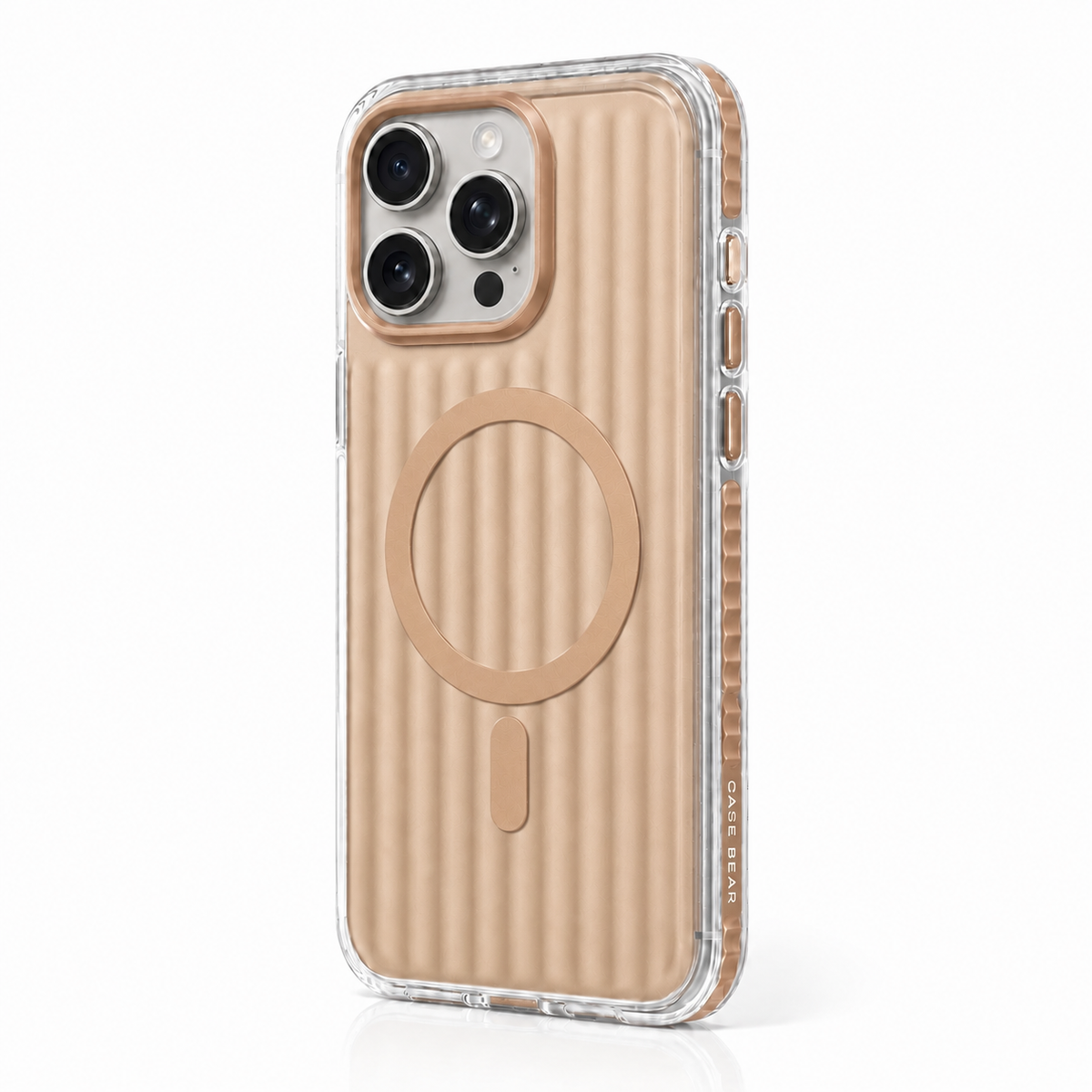 CaseBear Ribbed MagSafe Case for iPhone 16 Pro Max Desert - front view