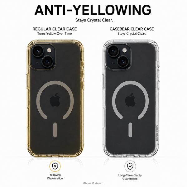 CaseBear Anti-Yellow Clear Case – alternate view