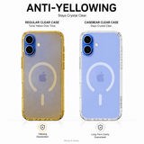 CaseBear Anti-Yellow Clear Case for iPhone 16 - anti-yellowing clarity comparison