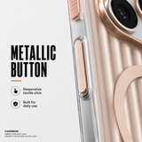 CaseBear Ribbed MagSafe Case for iPhone 16 Pro Max Desert - ribbed grip texture detail