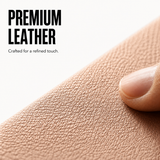 CaseBear Leather Case for iPhone 16 Pro Royal Gold - premium leather texture detail