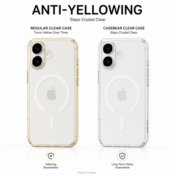 CaseBear Anti-Yellow Clear Case – alternate view