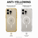 CaseBear Anti-Yellow Clear Case for iPhone 15 Pro Max - anti-yellowing clarity comparison