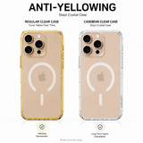 CaseBear Anti-Yellow Clear Case for iPhone 16 Pro Max - anti-yellowing clarity comparison