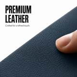 CaseBear Leather Case for iPhone 17 Pro Deep Blue - premium leather texture detail