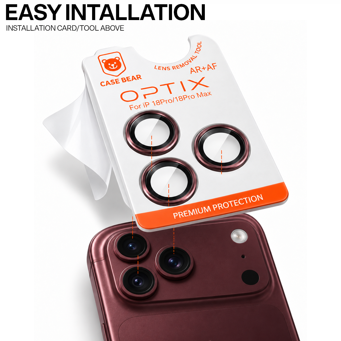 CaseBear Optix Camera Lens Protector for iPhone 18 Pro