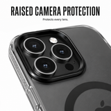CaseBear Gradient MagSafe Case for iPhone 15 Pro Max Black - metallic button detail