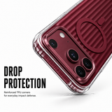 CaseBear Ribbed MagSafe Case for iPhone 18 Pro Max - Burgundy