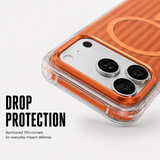 CaseBear Ribbed MagSafe Case for iPhone 17 Pro Orange - MagSafe ring detail