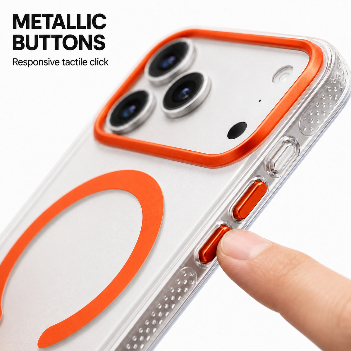 CaseBear Gradient MagSafe Case for iPhone 17 Pro Orange - MagSafe ring detail