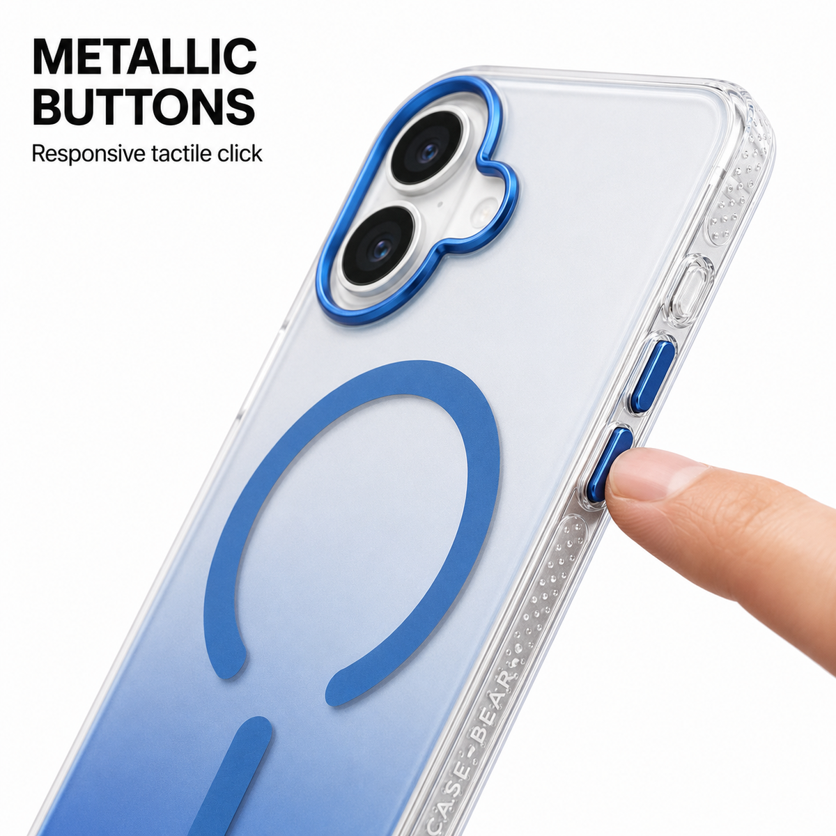 CaseBear Gradient MagSafe Case for iPhone 17 Blue - MagSafe ring detail