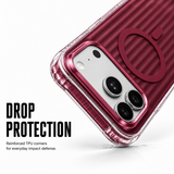 CaseBear Ribbed MagSafe Case for iPhone 17 Pro - Burgundy