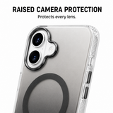 CaseBear Gradient MagSafe Case for iPhone 17 Grey - metallic button detail