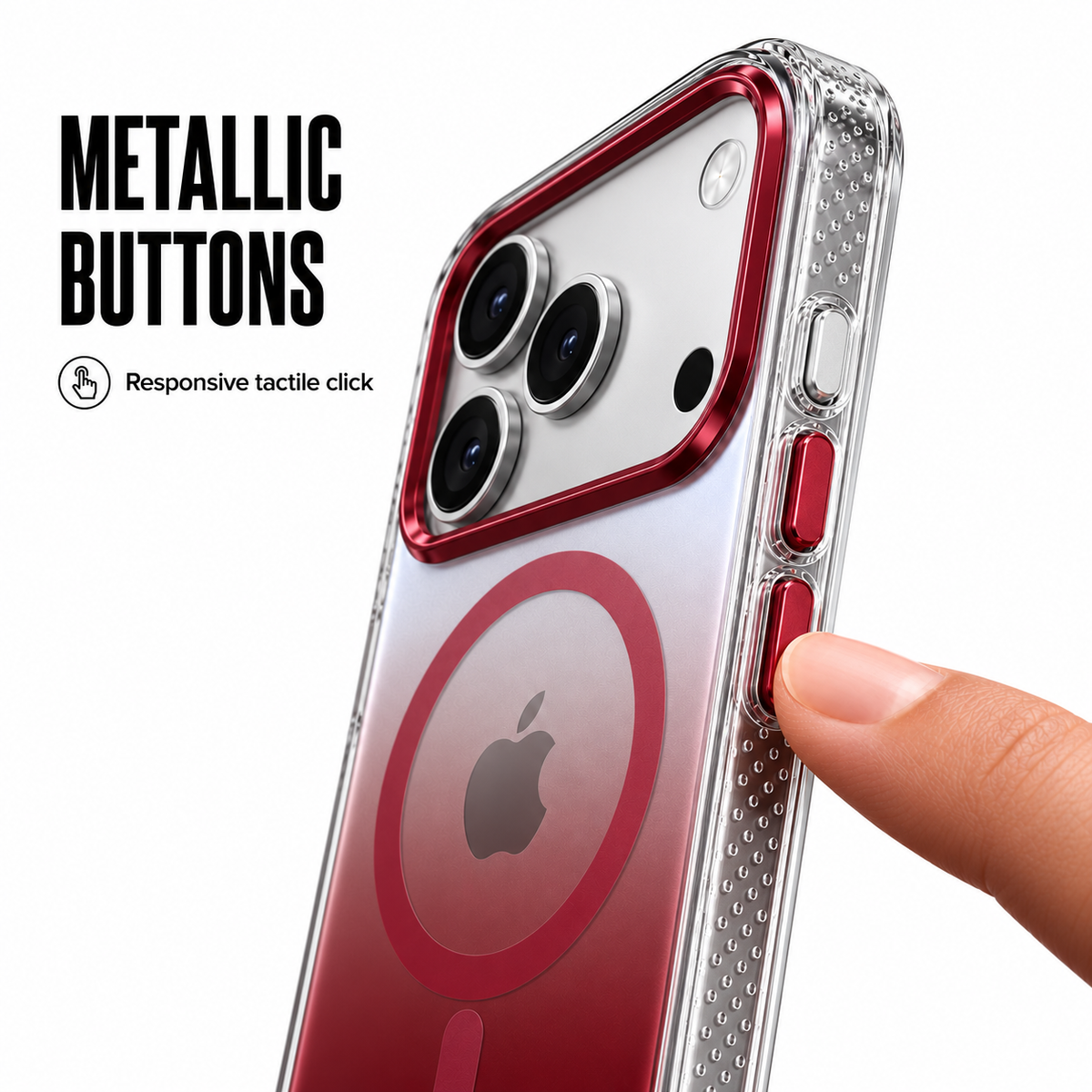 CaseBear Gradient MagSafe Case for iPhone 18 Pro - Burgundy