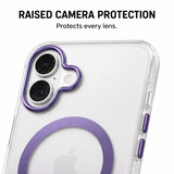 CaseBear Gradient MagSafe Case for iPhone 17 Light Purple - metallic button detail