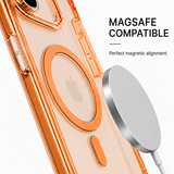 CaseBear Anti-Yellow Clear Case for iPhone 17 Pro Max Orange - MagSafe alignment detail