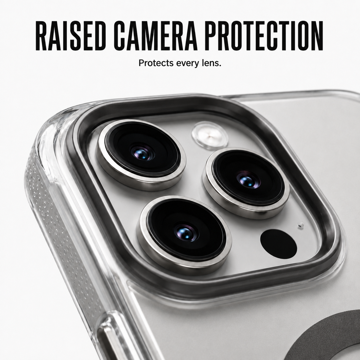 CaseBear Gradient MagSafe Case for iPhone 16 Pro Max Grey - metallic button detail
