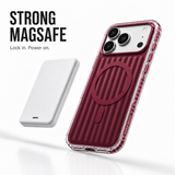 CaseBear Ribbed MagSafe Case for iPhone 17 Pro - Burgundy