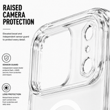CaseBear Anti-Yellow Clear Case for iPhone 17 Pro with Sensor Flash Guard - raised camera protection detail