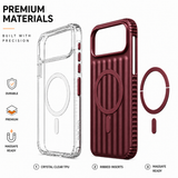 CaseBear Ribbed MagSafe Case for iPhone 18 Pro - Burgundy