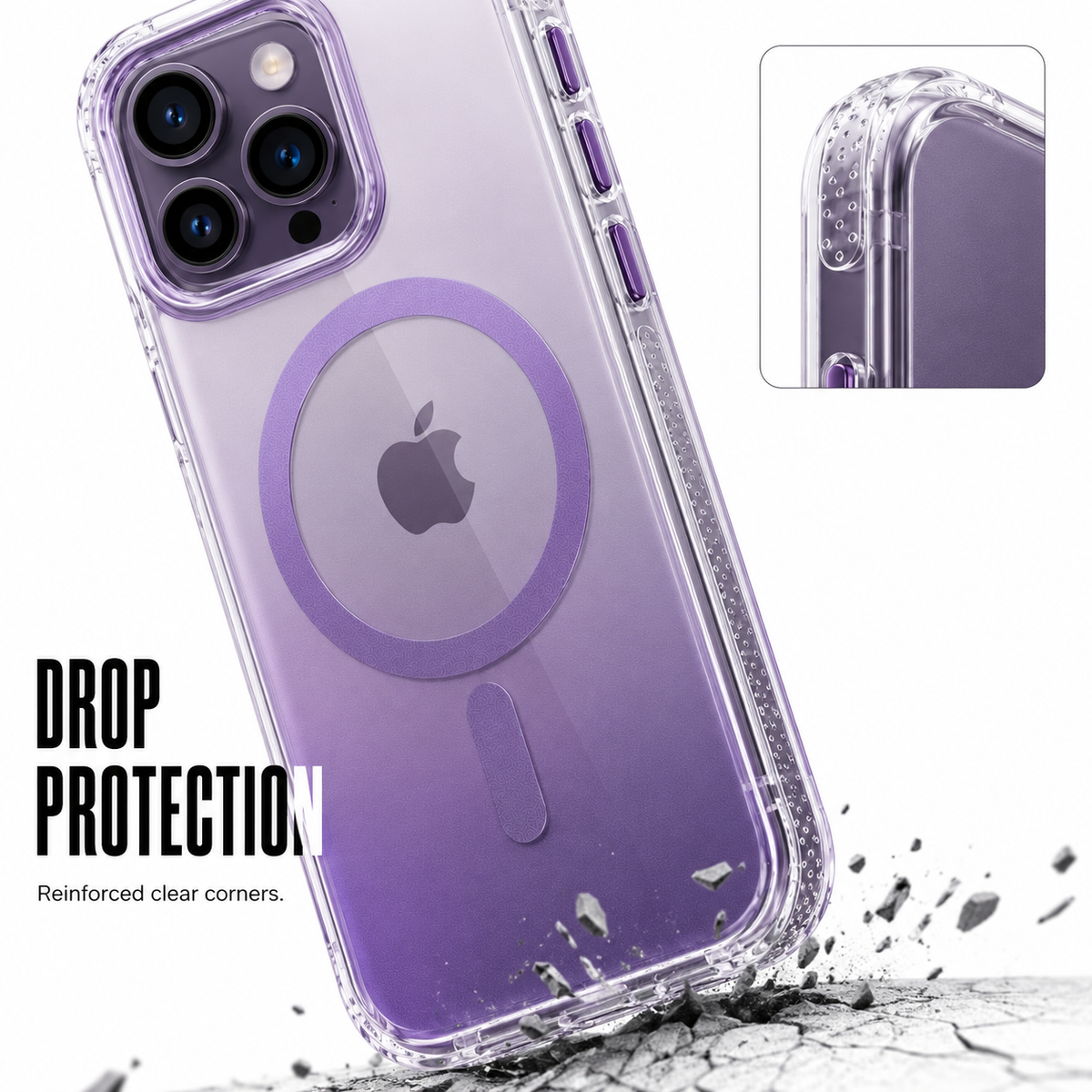 CaseBear Gradient MagSafe Case for iPhone 14 Pro - Purple