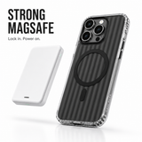 CaseBear Ribbed MagSafe Case for iPhone 16 Pro Max Black - reinforced corner and drop protection detail