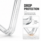 CaseBear Anti-Yellow Clear Case for iPhone 14 Pro Max - reinforced corner and drop protection detail
