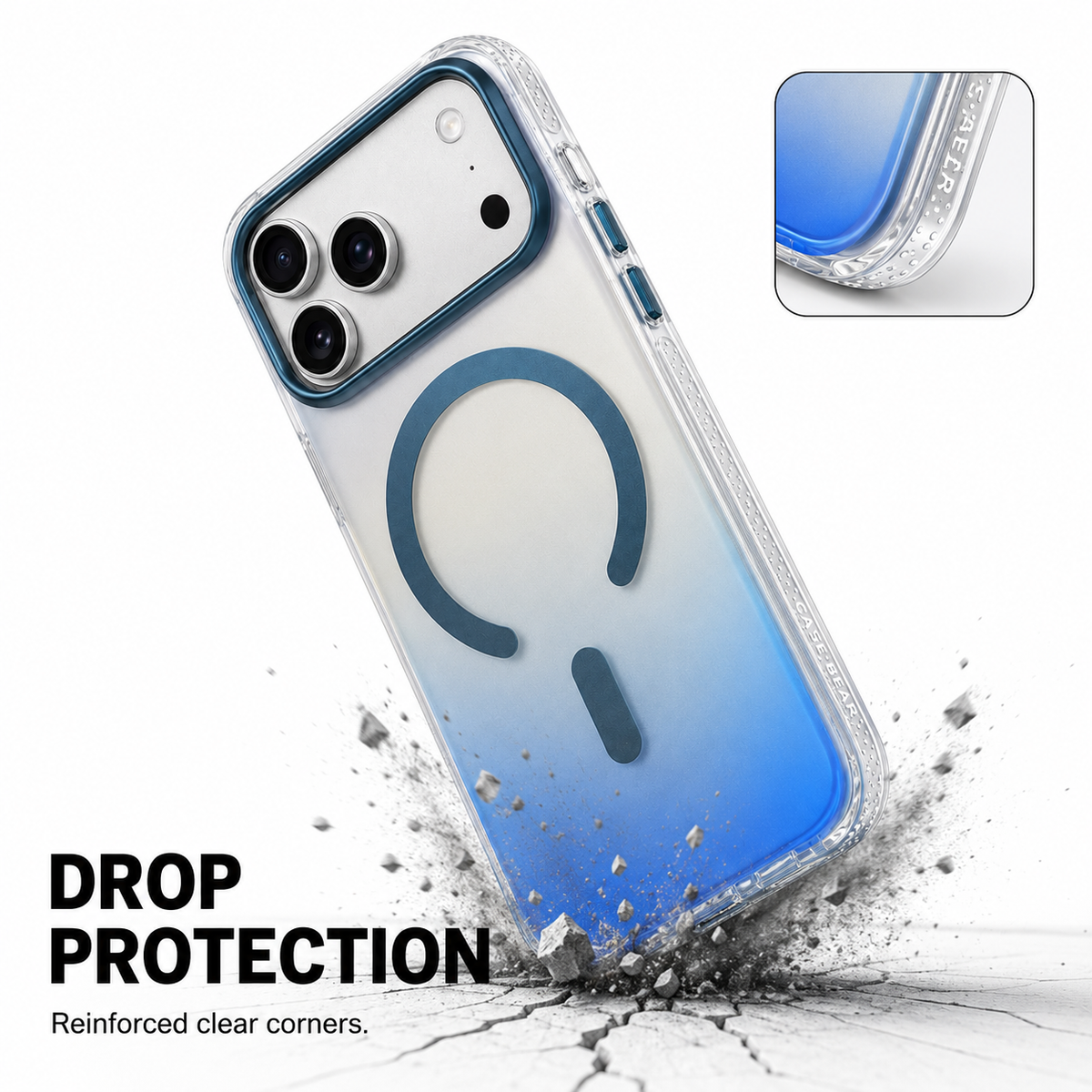 CaseBear Gradient MagSafe Case for iPhone 17 Pro Max Blue - product feature detail 7