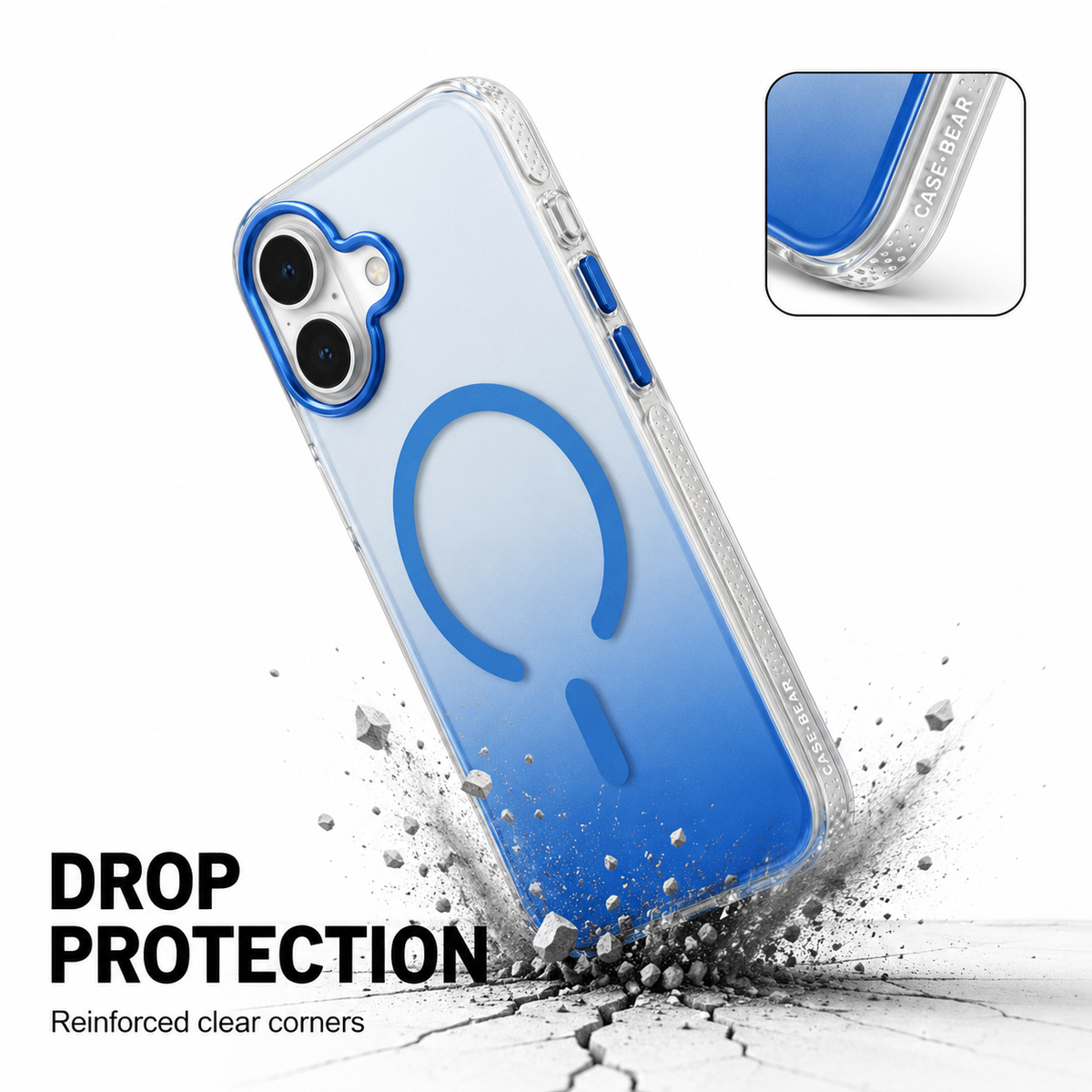 CaseBear Gradient MagSafe Case for iPhone 17 Blue - product feature detail 7