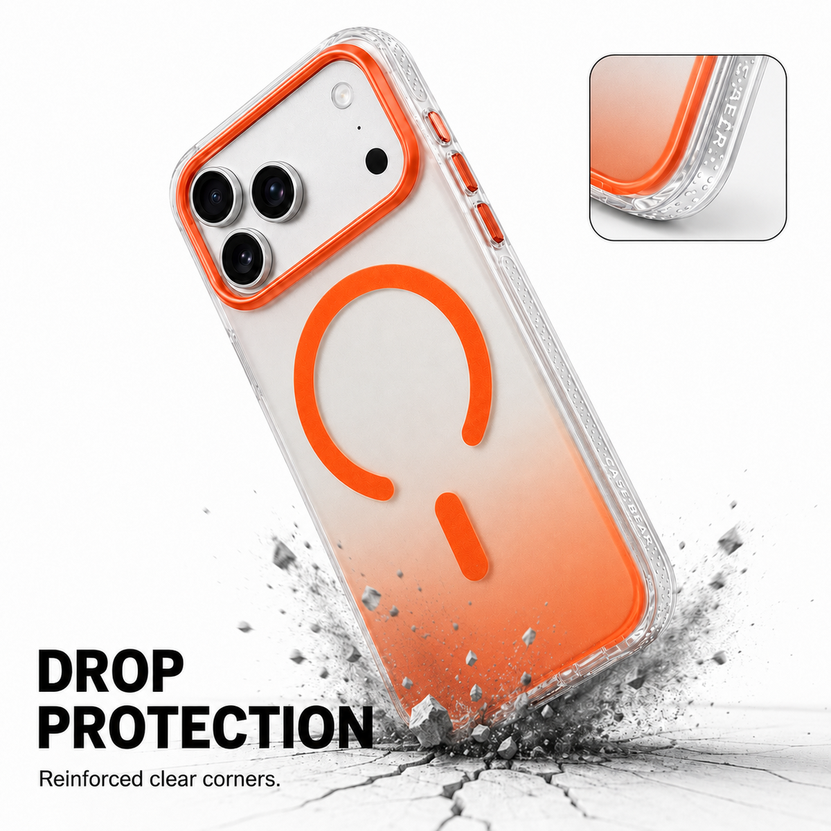 CaseBear Gradient MagSafe Case for iPhone 17 Pro Orange - product feature detail 7