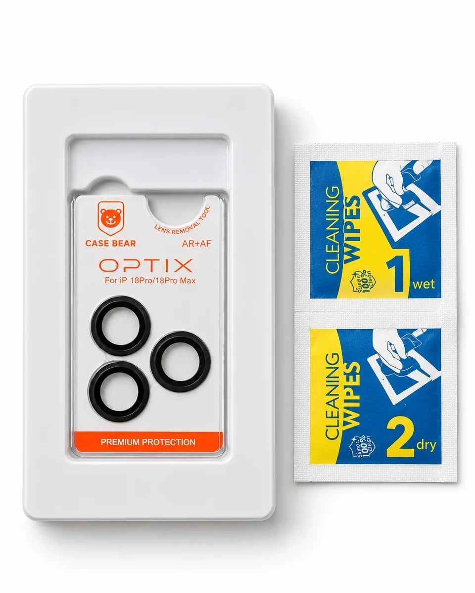 CaseBear Optix iPhone 18 Pro camera lens protector installation kit