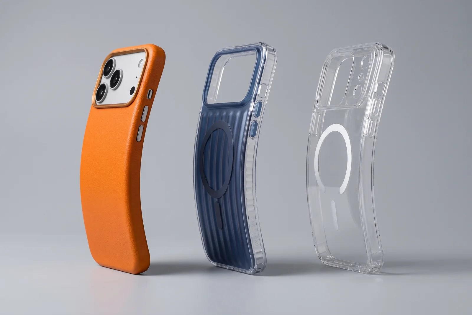 Edge flexibility and interior lining details across CaseBear case materials